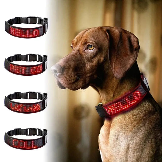 Stand Out in Style: Personalized Glow-in-the-Dark LED Dog Collar with Bluetooth App Control for Unmatched Pet Distinction