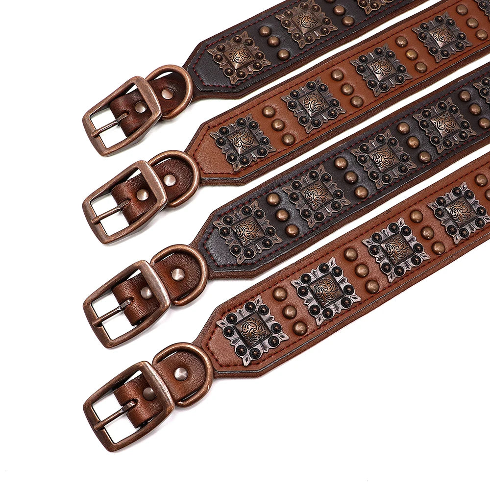 Regal Rover: Premium Wide Leather Collars